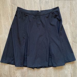 Rare Reformation Black Sporty Perforated Aline Mini Skirt